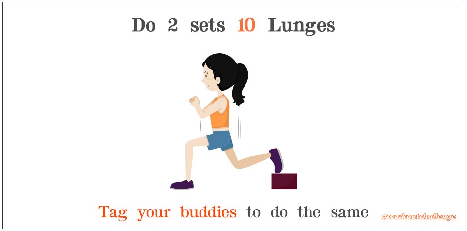 The Lunge Challenge is the ideal way to improve leg strength