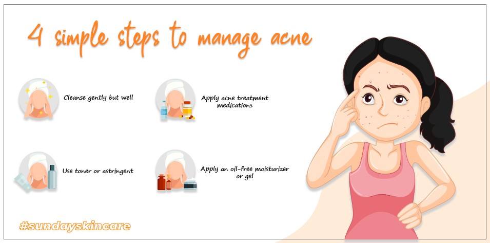 4 Simple Steps to Manage Acne