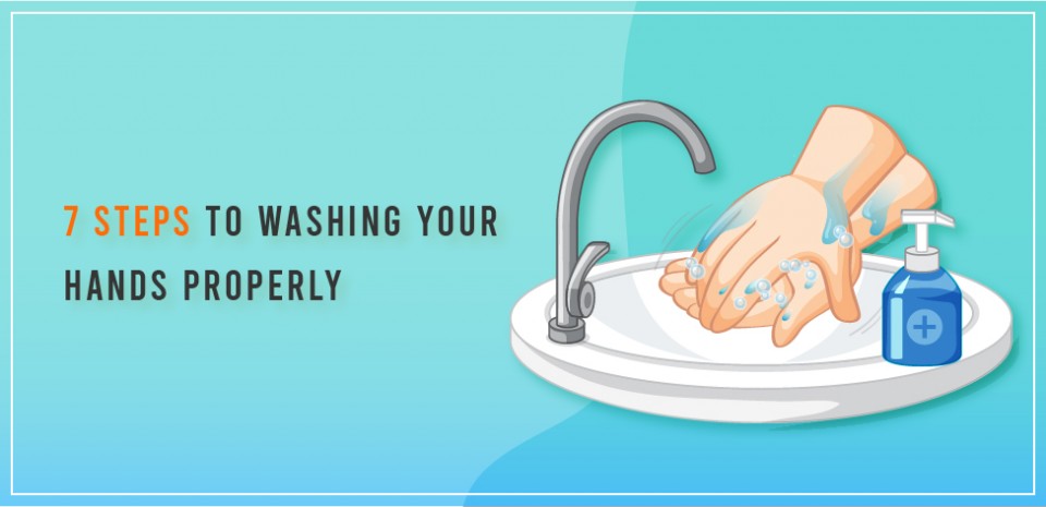 7 Steps to washing your hands properly