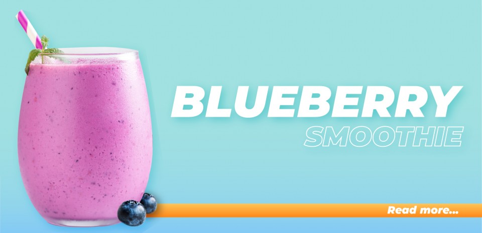 Start your morning wit Blueberry Smoothie