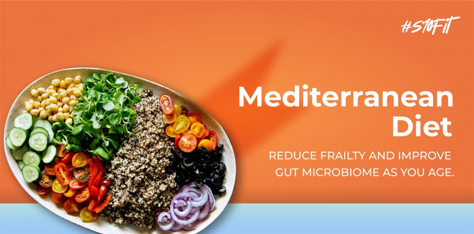 According to a new study, a Mediterranean diet may reduce frailty and improve gut microbiome as you age