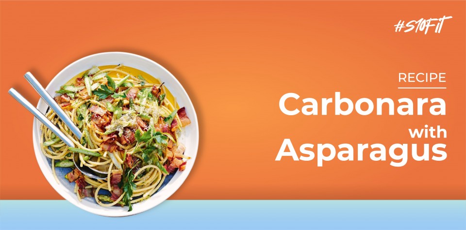 Carbonara with Asparagus 