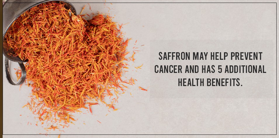 Saffron may help prevent cancer and has additional health benefits