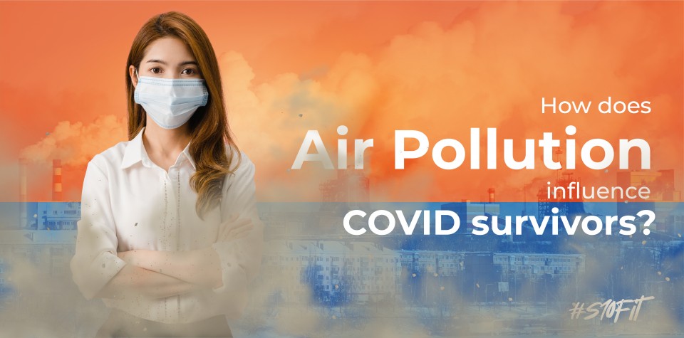 How does air pollution influence COVID survivors?