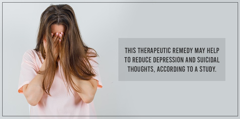 This therapeutic remedy may help to reduce depression and suicidal thoughts, according to a study