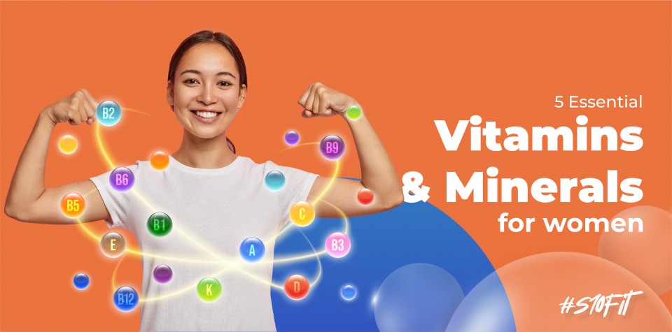 5 Essential vitamins and minerals for women