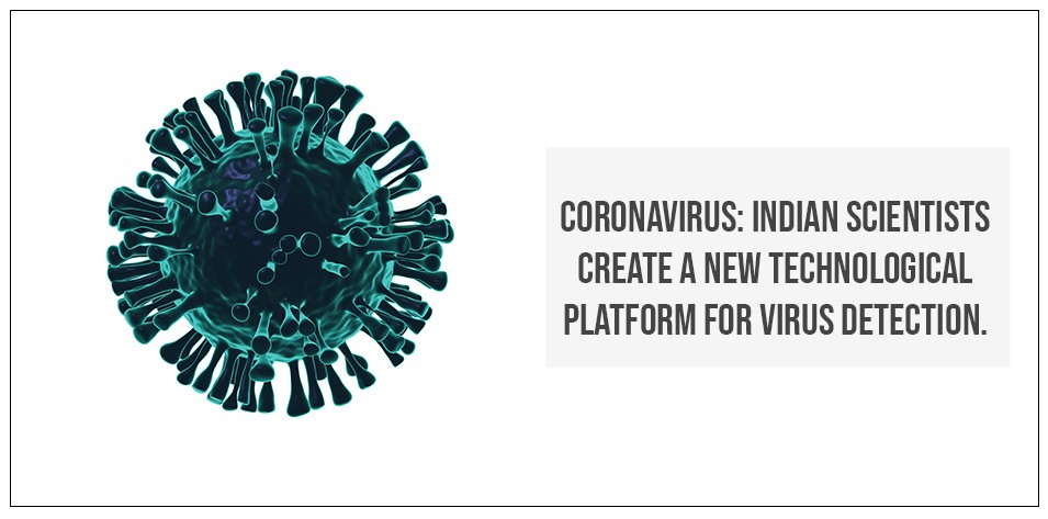 Coronavirus: Indian scientists create a new technological platform for virus detection.